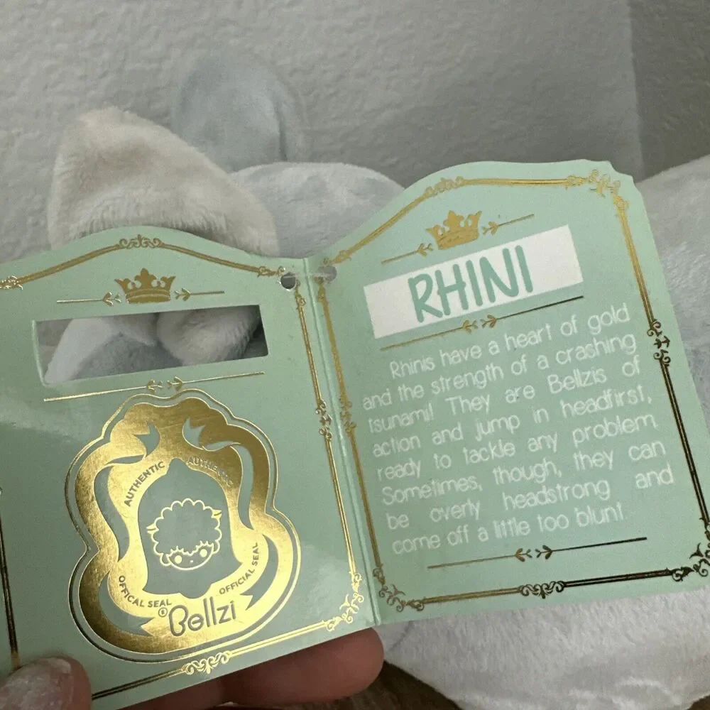 Bellzi Rhini‎ The Rhino Plush stuffed animal 12